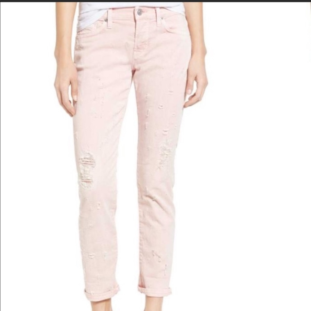 Hudson Crop Riley Distressed Jeans